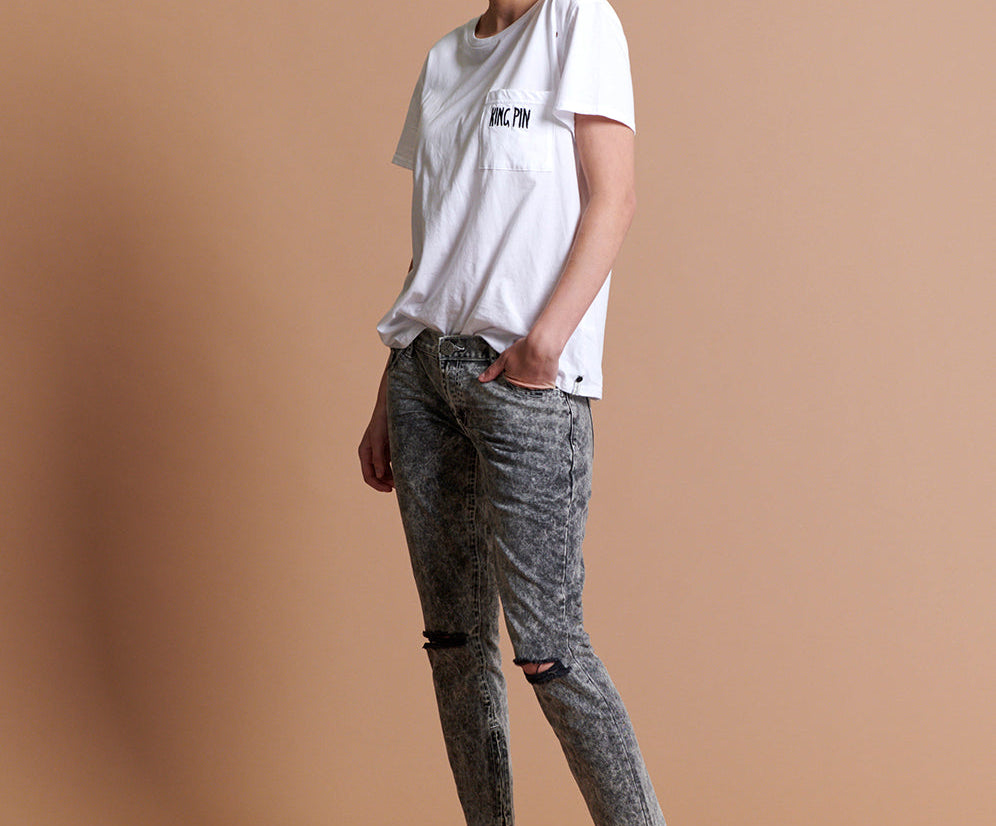 GREY SOCIETY FREEBIRDS LOW WAIST RIGID SKINNY JEANS