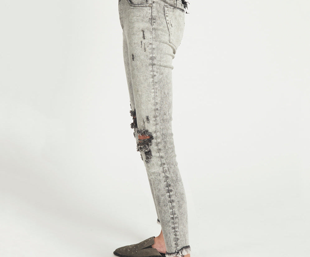 GREY SPIRIT FREEBIRDS II HIGH WAIST SKINNY JEAN