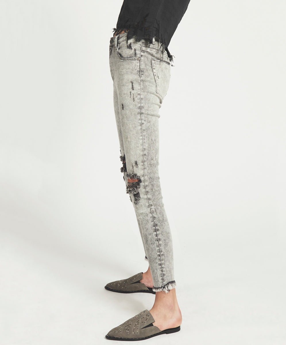 Products GREY SPIRIT FREEBIRDS II HIGH WAIST SKINNY JEAN