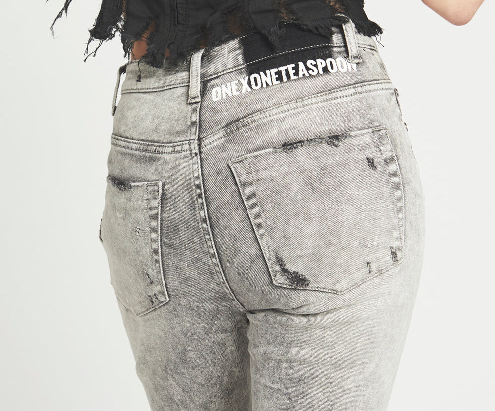 GREY SPIRIT FREEBIRDS II HIGH WAIST SKINNY JEAN