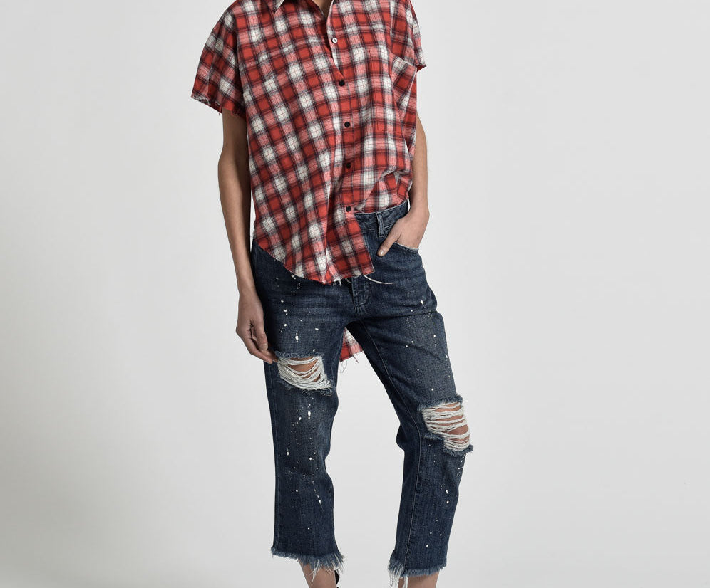 Hooligans Low Waist Relaxed Straight Leg Denim Jeans - Pop Cult