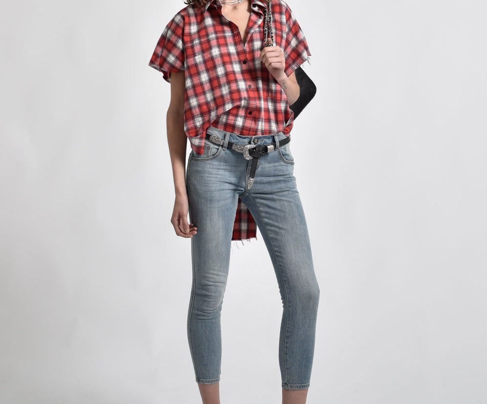 Freebirds Ii Low Waist Stretch Skinny Denim Jeans - Storm Buoy