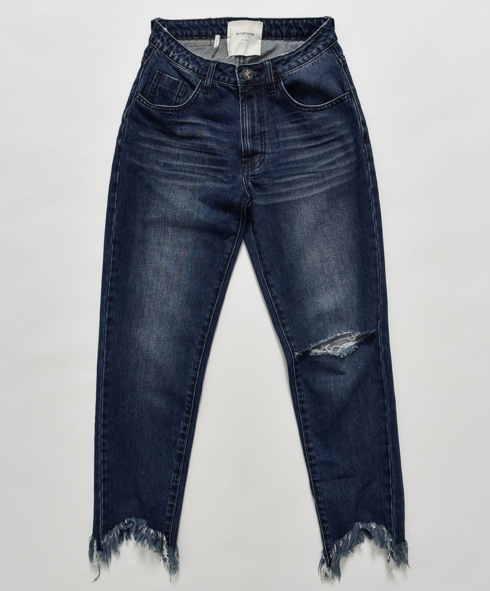 Products Awesome Baggies High Waist Straight Leg Denim Jeans - Lone Star