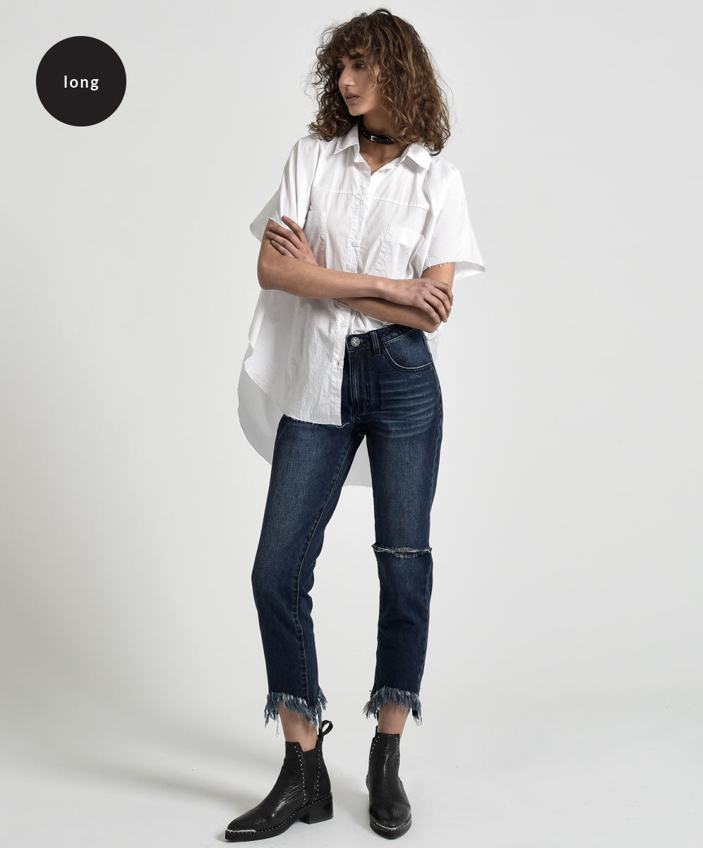 Products Awesome Baggies High Waist Straight Leg Denim Jeans - Lone Star