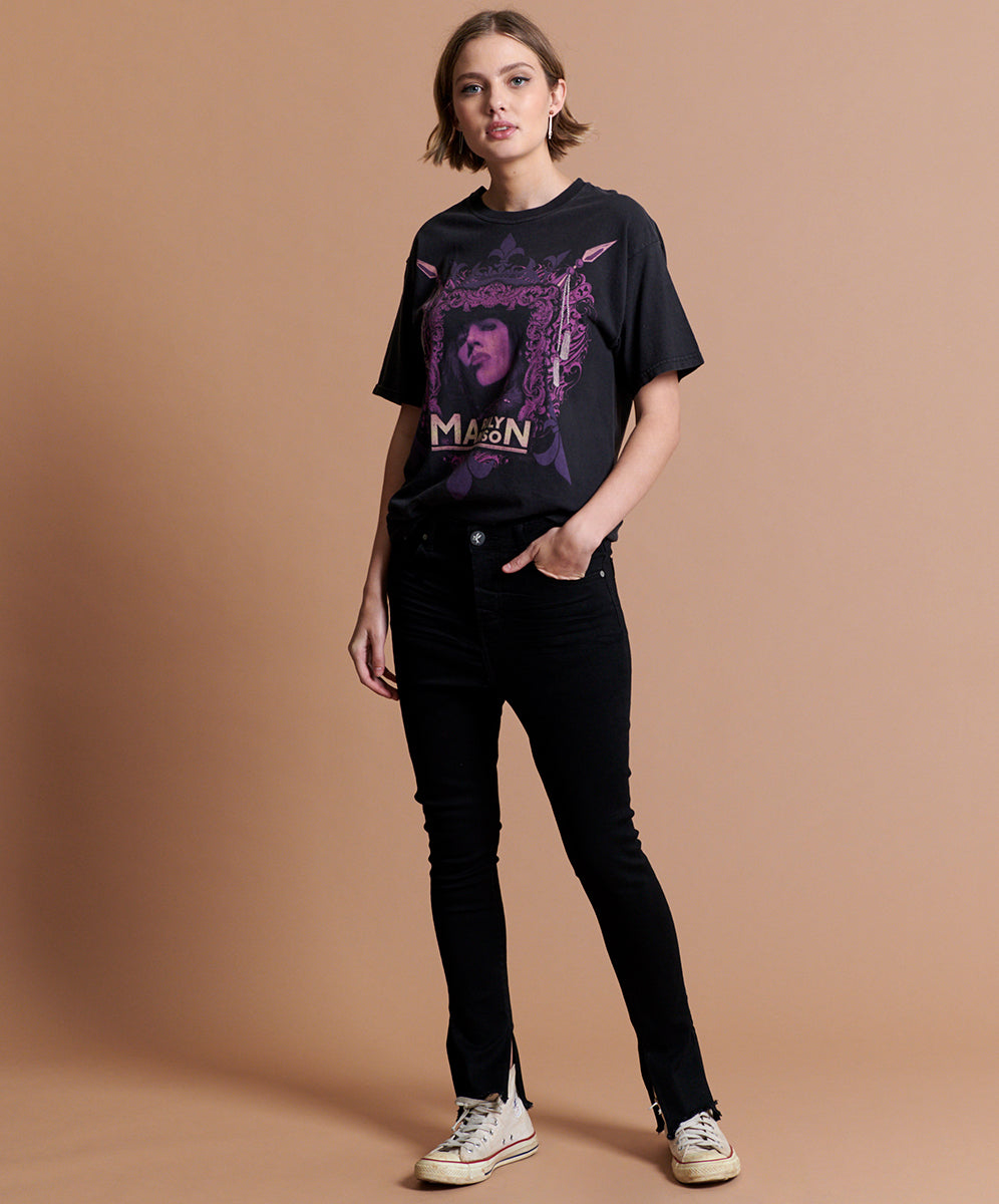 Products Kidds Drop Crotch Skinny Denim Jeans - Black Punk