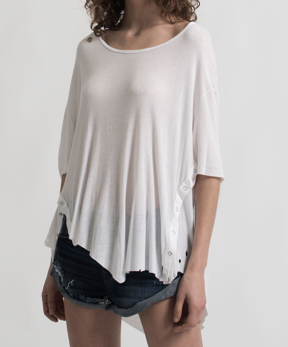 Products BAMBOO COTTON RIBBED TEE