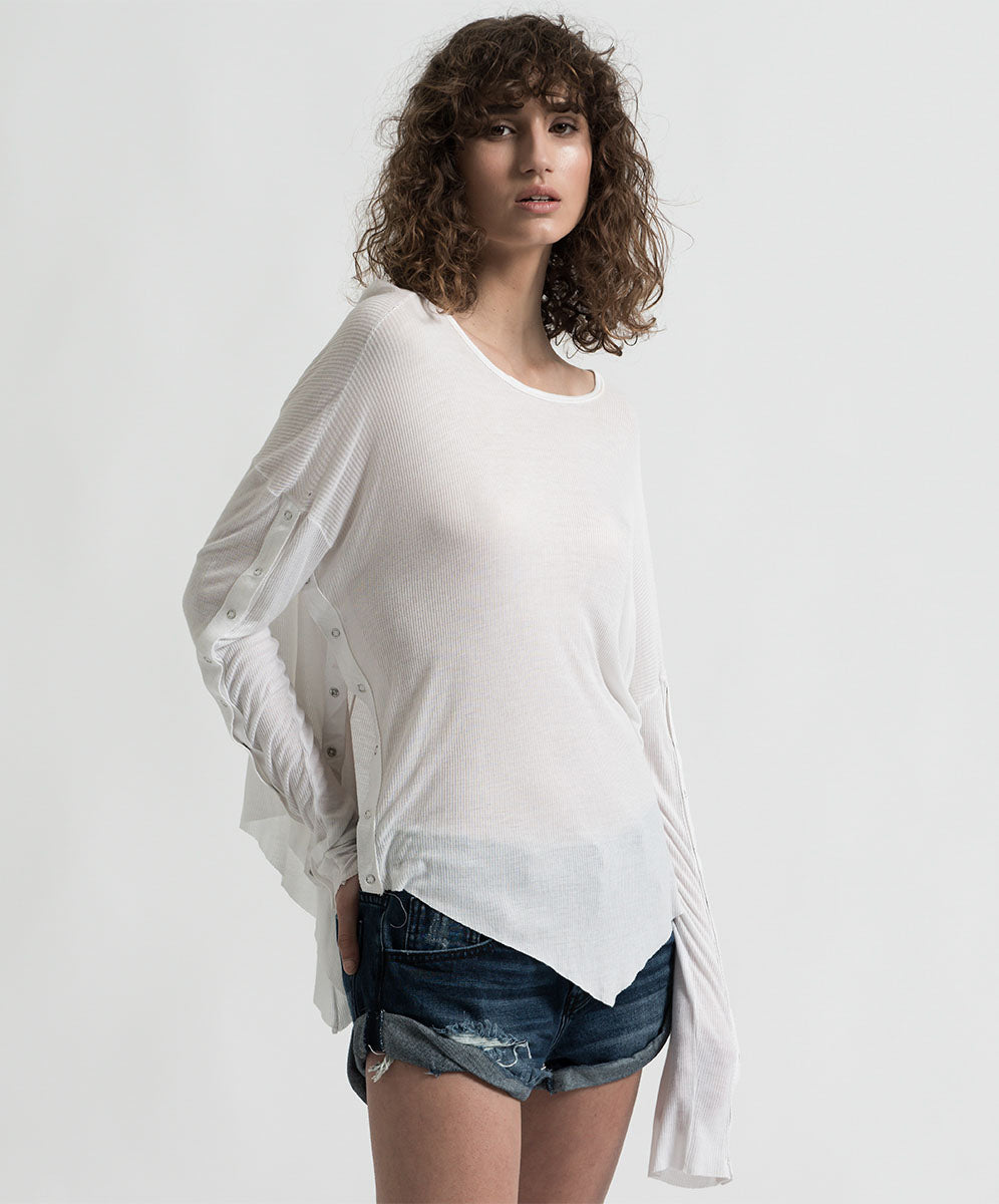Products BAMBOO COTTON RIBBED LONGSLEEVE TEE