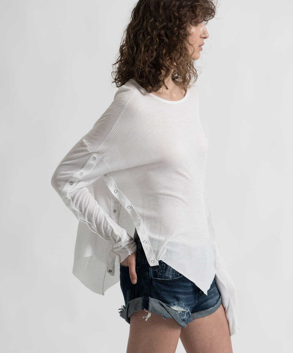 Products BAMBOO COTTON RIBBED LONGSLEEVE TEE