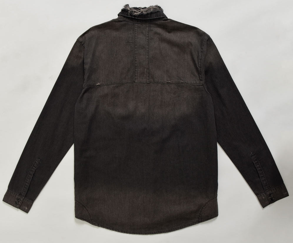 DENIM PULL ON SHIRT