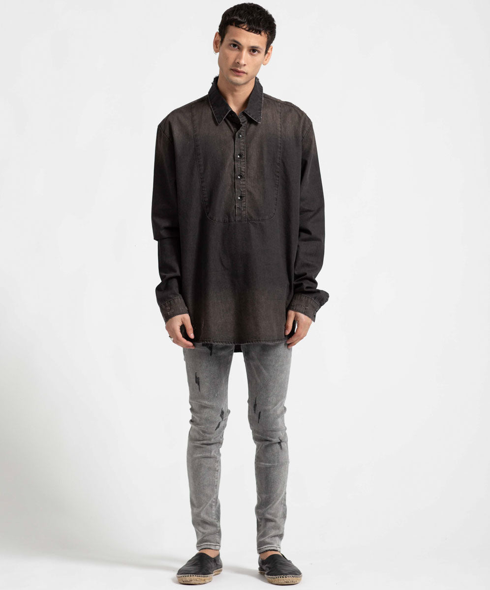 Products DENIM PULL ON SHIRT