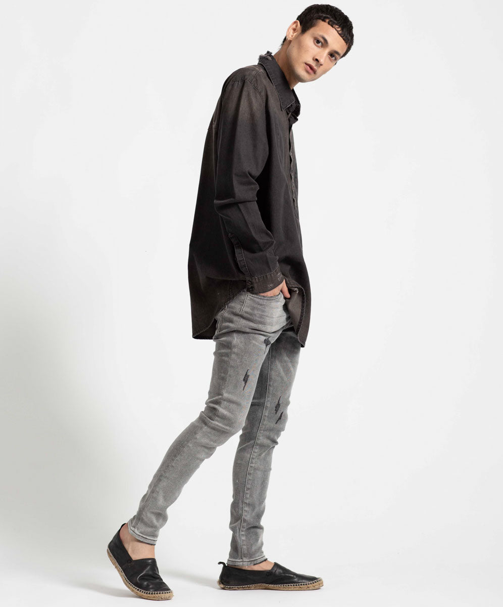 Products DENIM PULL ON SHIRT