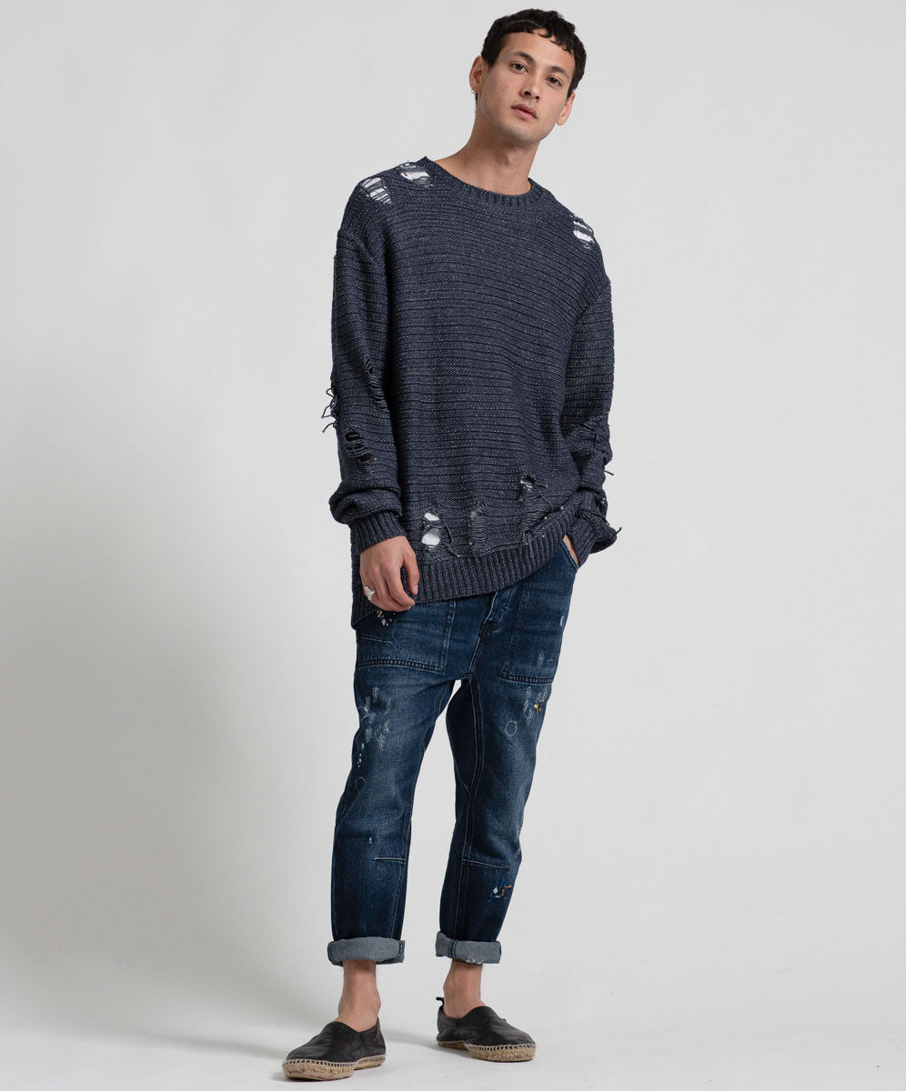 Products HAND DESTROYED OVERSIZED KNIT