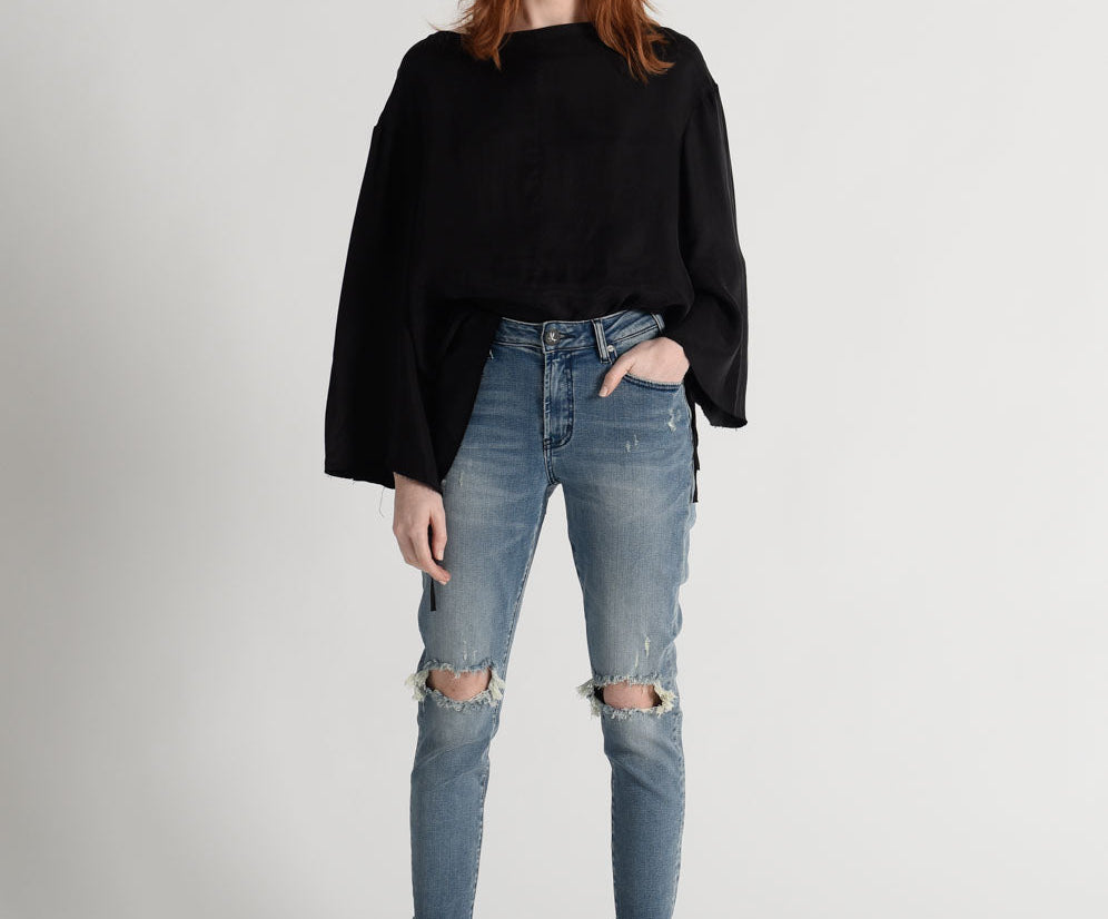 Freebirds Ii High Waist Stretch Skinny Denim Jeans - Cobaine