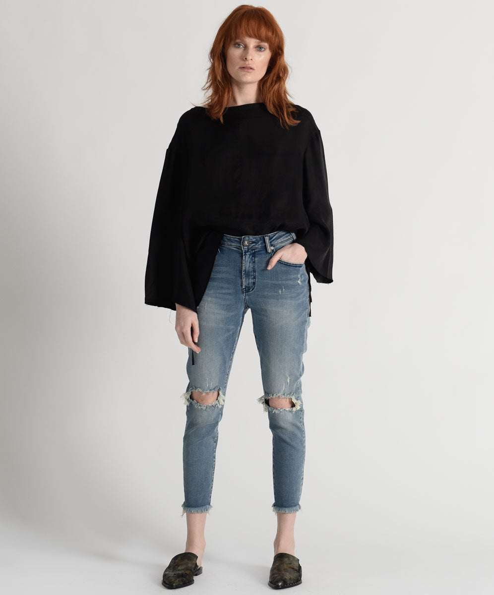 Products Freebirds Ii High Waist Stretch Skinny Denim Jeans - Cobaine