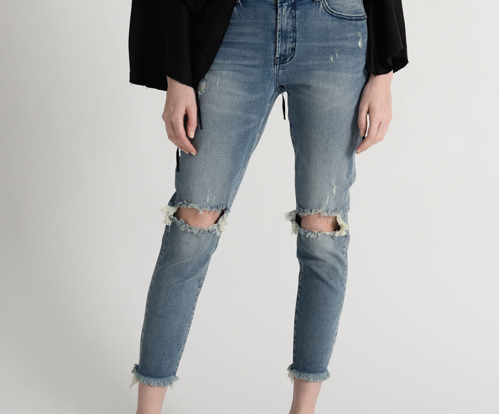 Freebirds Ii High Waist Stretch Skinny Denim Jeans - Cobaine