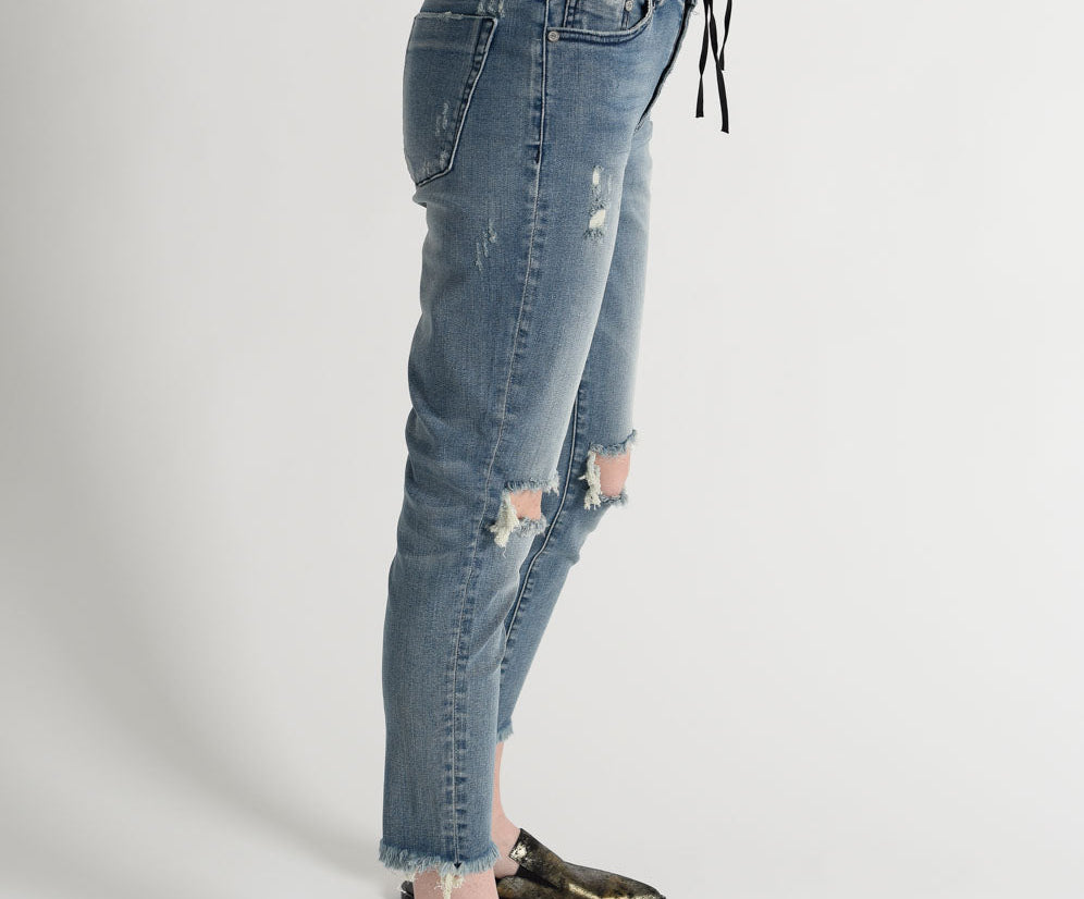 COBAINE FREEBIRDS II HIGH WAIST SKINNY JEANS BLUE