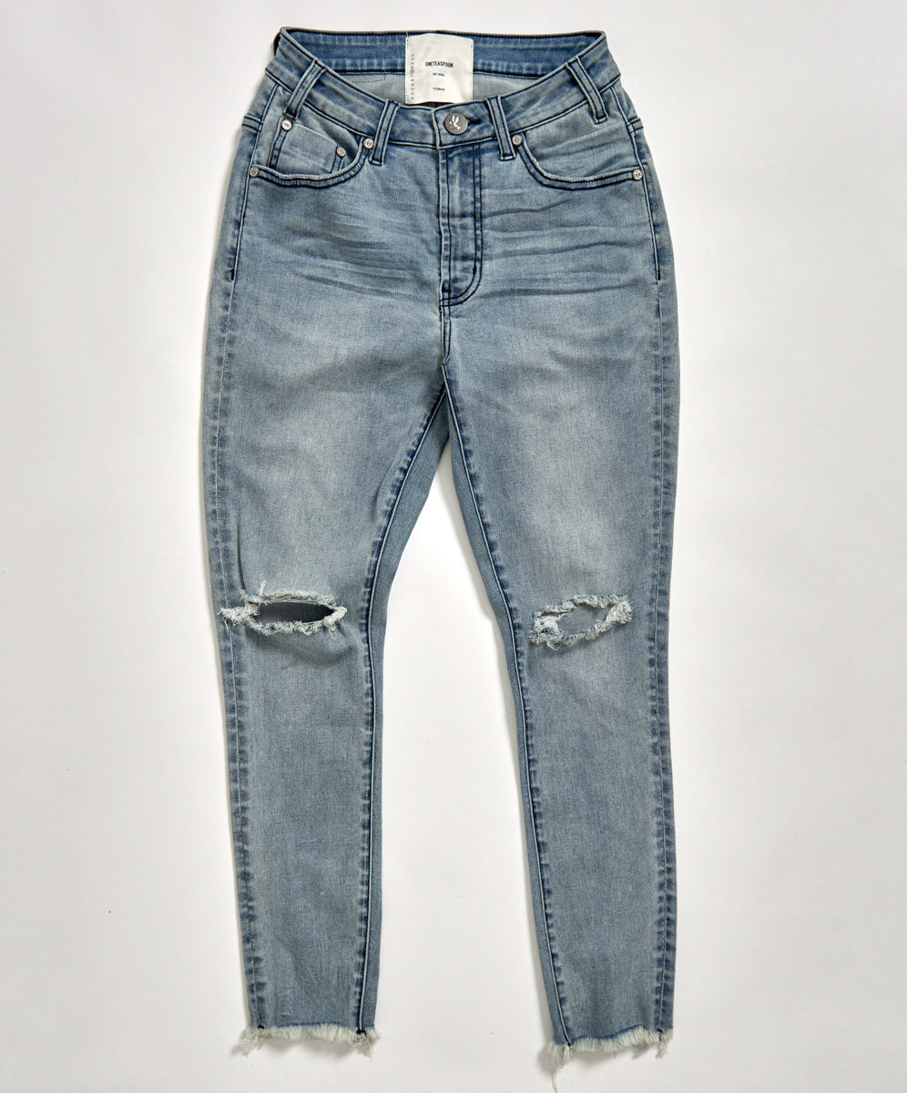 Products COBAINE FREEBIRDS II HIGH WAIST SKINNY JEANS BLUE