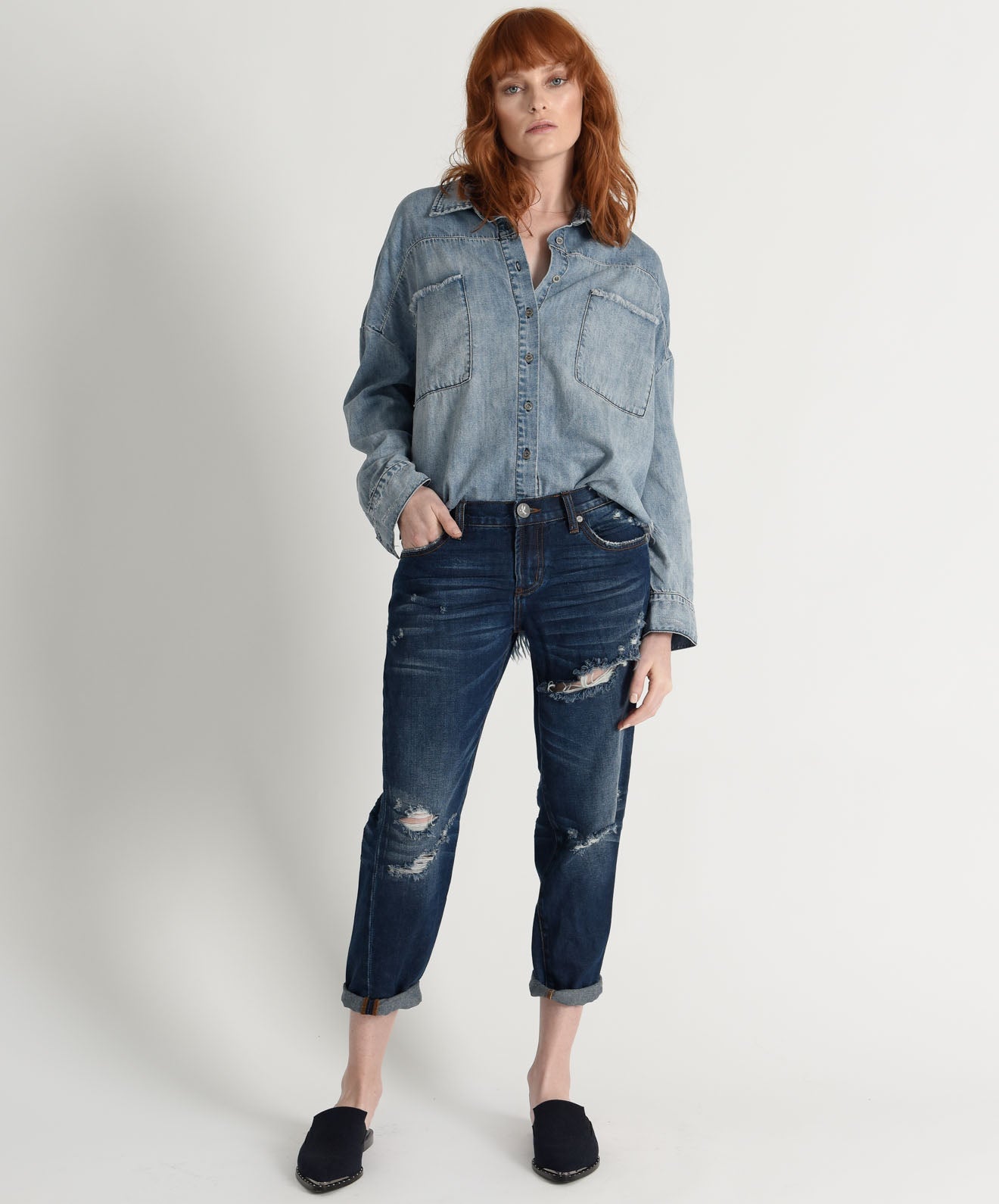 Products BLUE MOON AWESOME BAGGIES STRAIGHT LEG JEANS