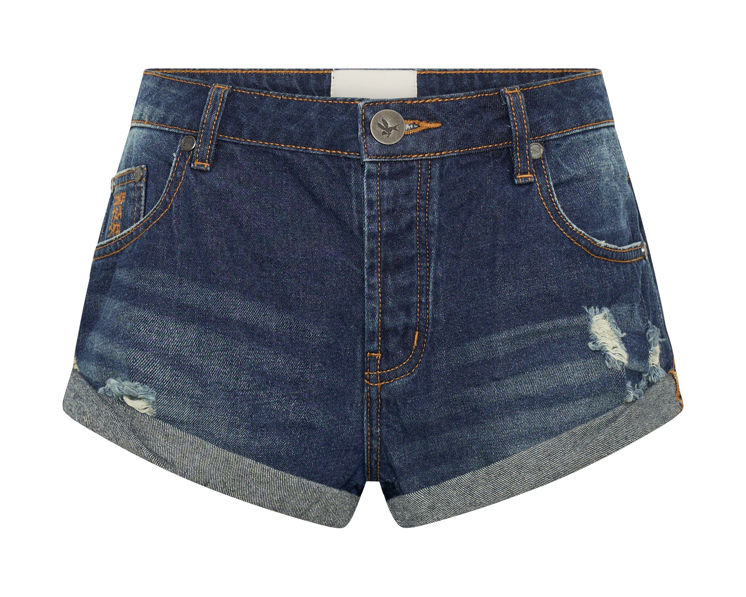 Bandits Low Waist Denim Shorts - Blue Moon