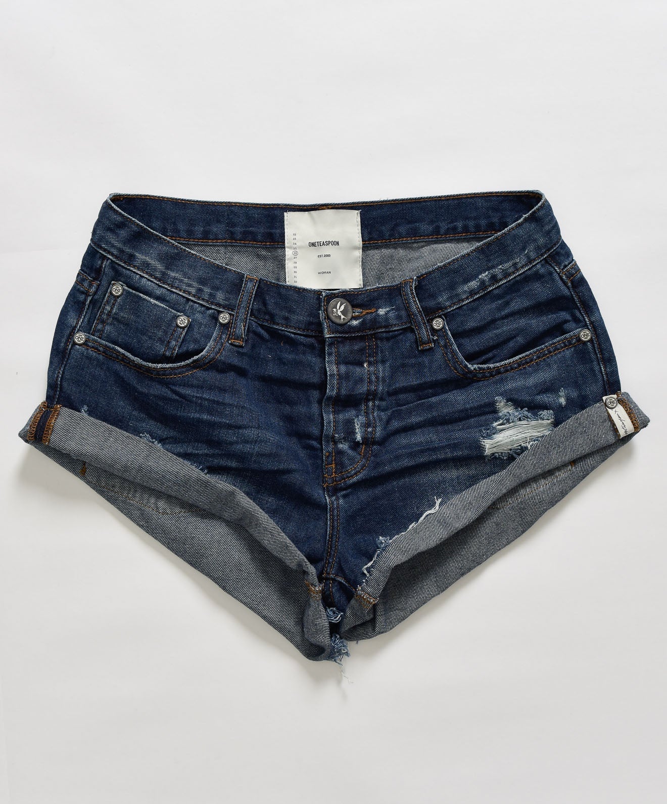 Products Bandits Low Waist Denim Shorts - Archived Blue Moon
