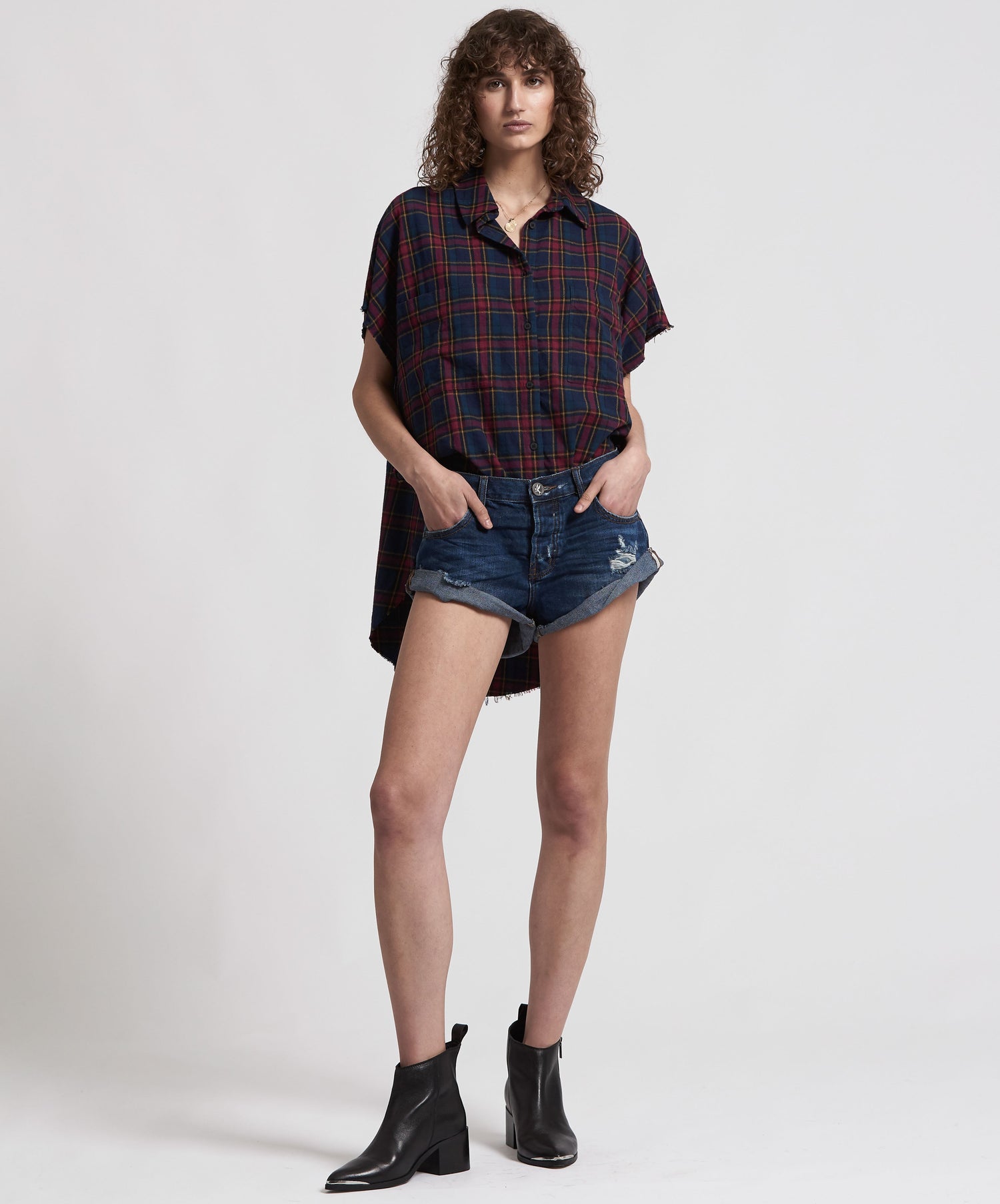 Products Bandits Low Waist Denim Shorts - Archived Blue Moon