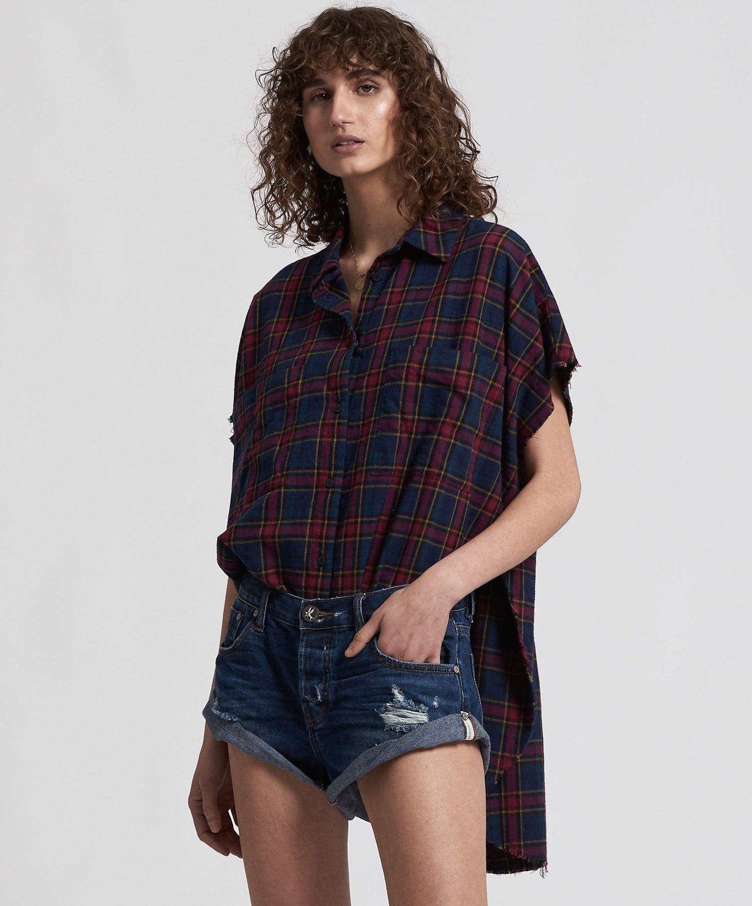Products Bandits Low Waist Denim Shorts - Archived Blue Moon
