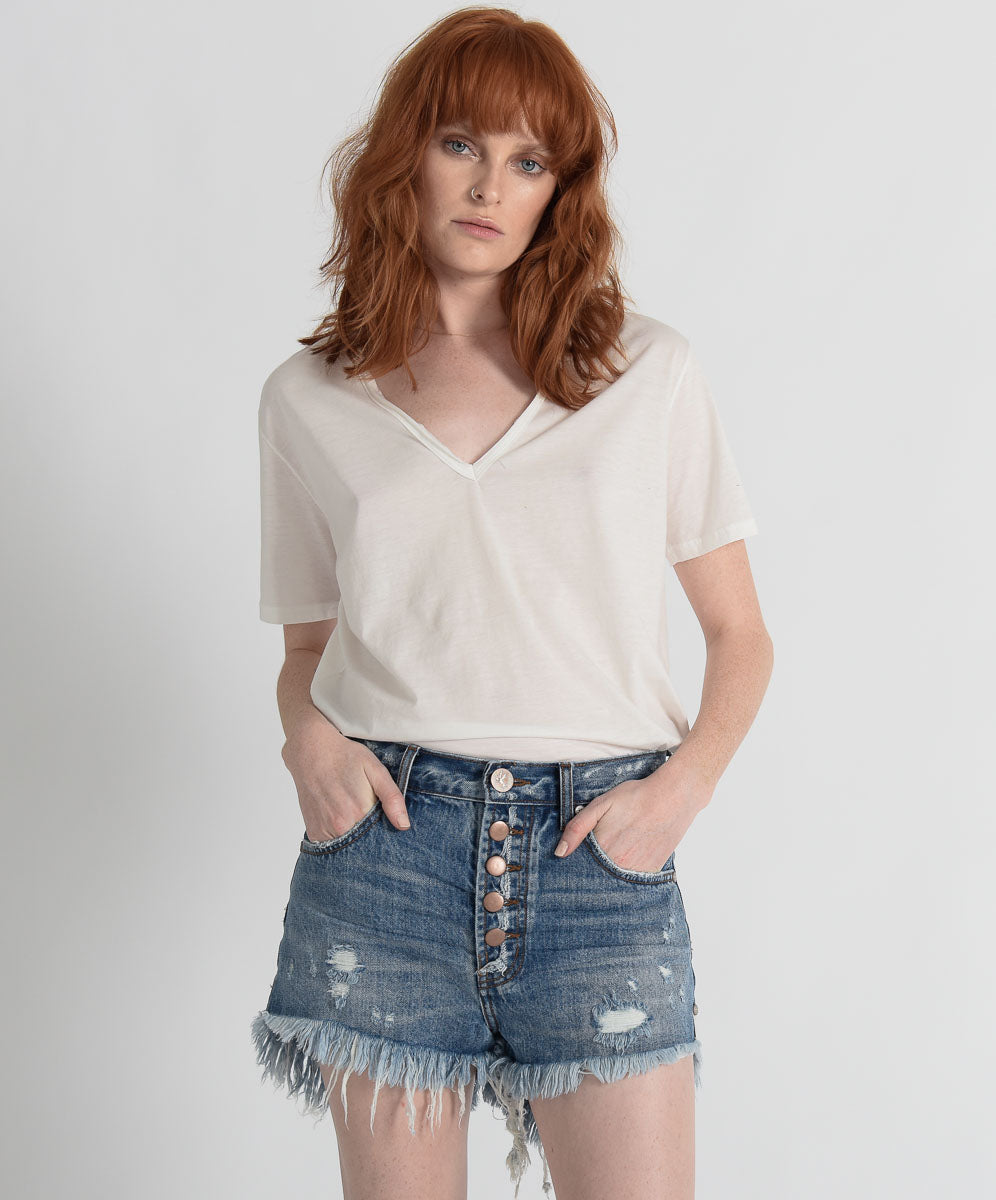 Products JOHNNY BLUE OUTLAWS MID LENGTH DENIM SHORTS