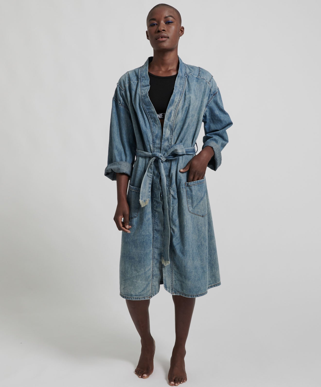 Products BLUE JACK CHAMBRAY ROBE
