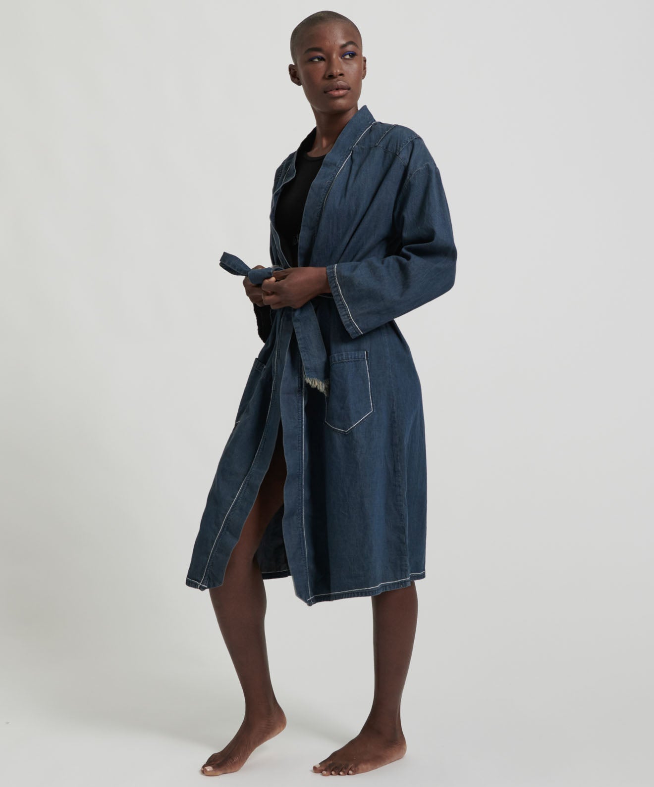 Products MIDNIGHT DENIM ROBE