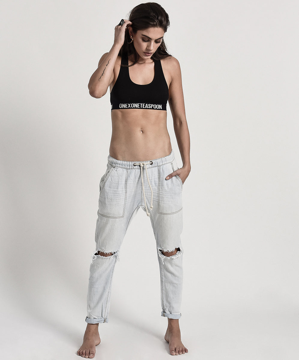 Products BRANDO SHABBIES DRAWSTRING BOYFRIEND JEAN