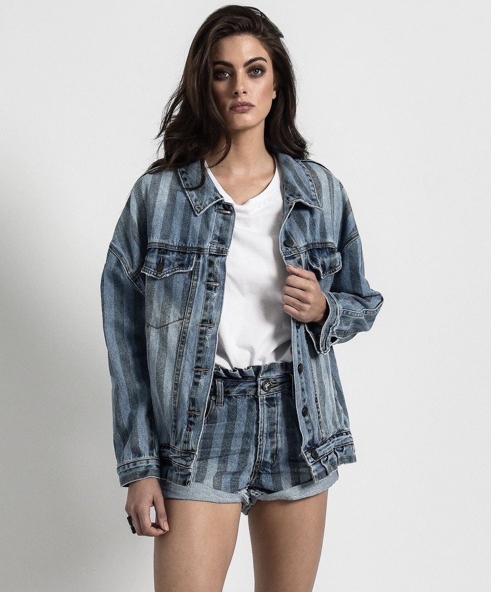 Products Bandits Mid Waist Denim Shorts - Black Zephyr