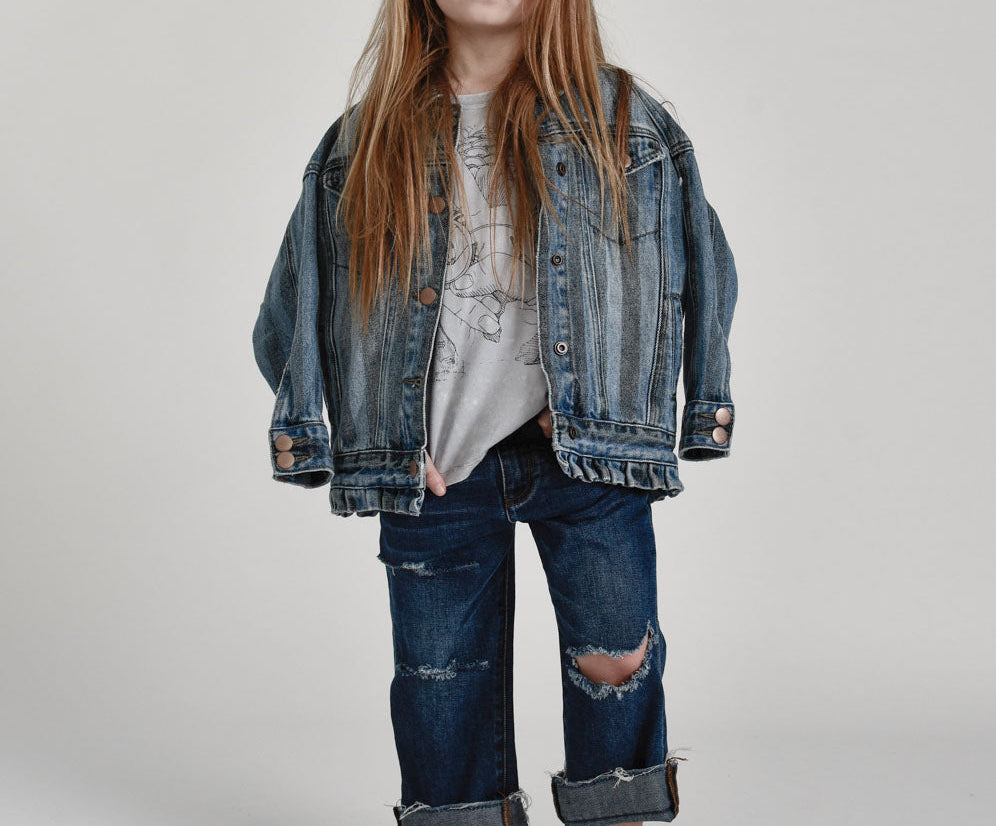 KIDS HOOLIGANS LOW WAIST RELAXED STRAIGHT LEG JEAN
