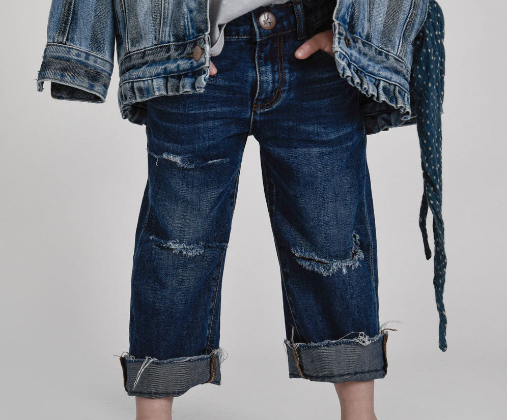 KIDS HOOLIGANS LOW WAIST RELAXED STRAIGHT LEG JEAN