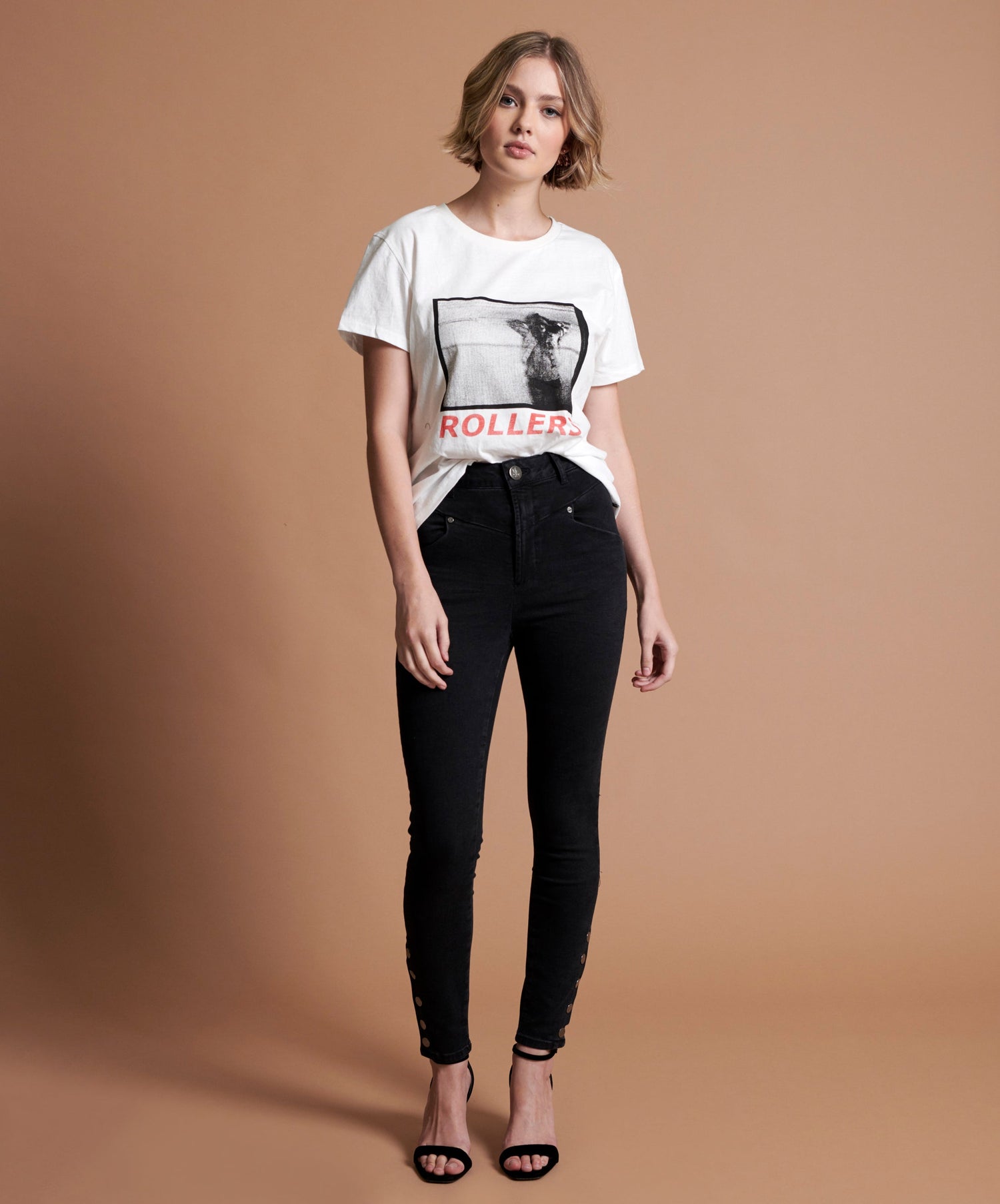 Products BLACK SWAN PREACHERS HIGH WAIST SKINNY JEANS BLACK