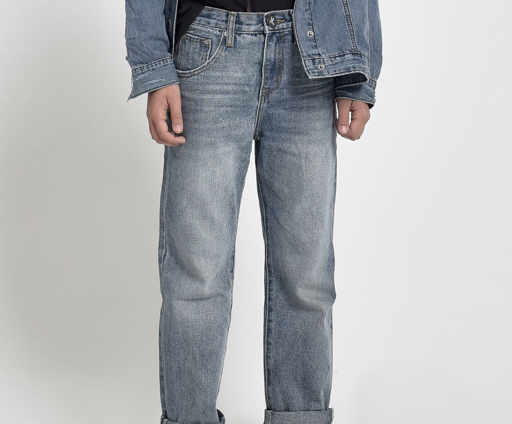 KIDS AWESOME BAGGIES STRAIGHT LEG JEAN