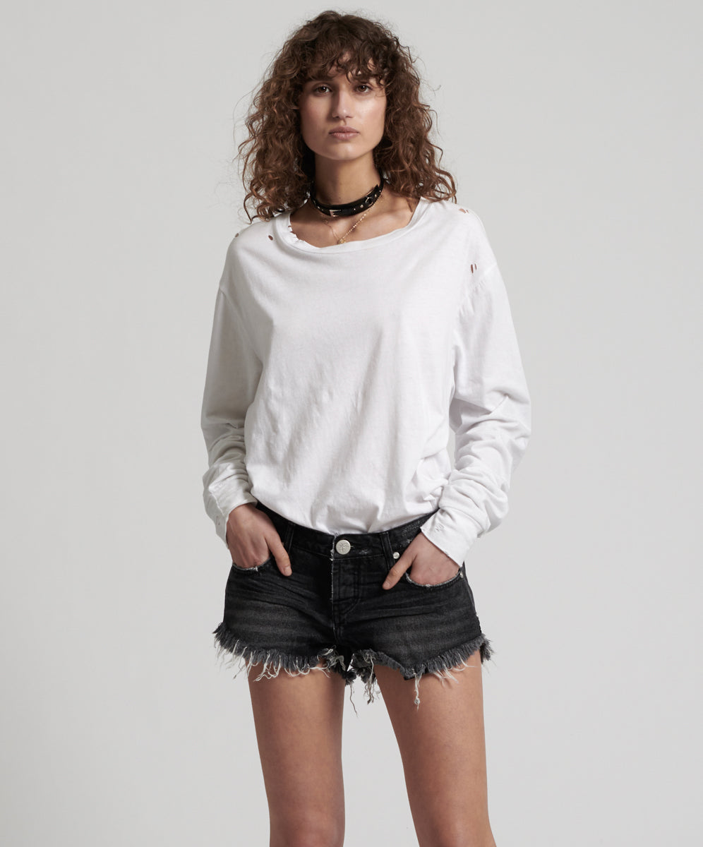 Products BLACK SEA NO. 2S LOW WAIST MINI DENIM SHORT