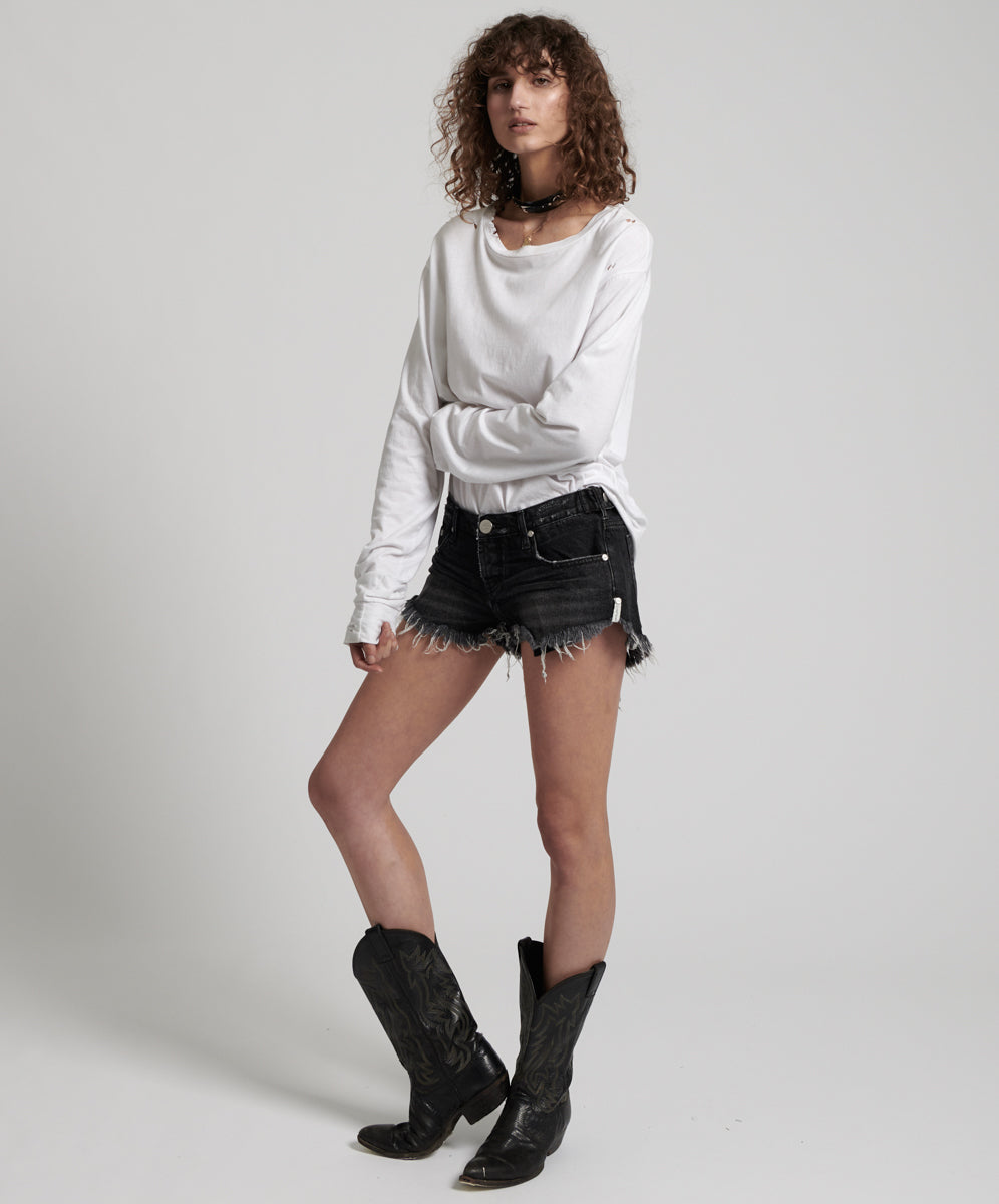 Products BLACK SEA NO. 2S LOW WAIST MINI DENIM SHORT