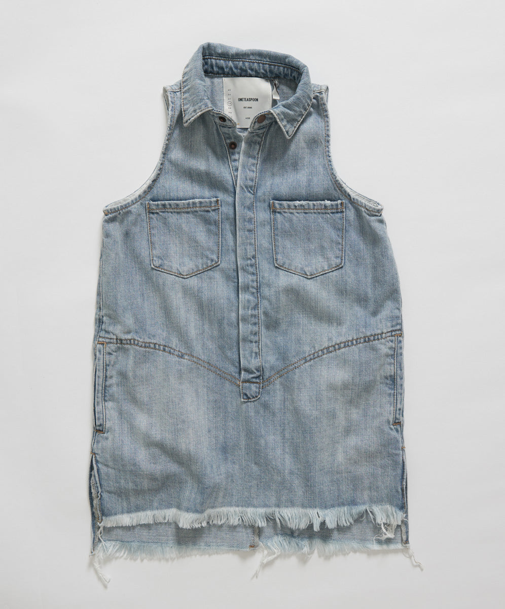 Products KIDS MINI BRAXTON DRESS BLUE