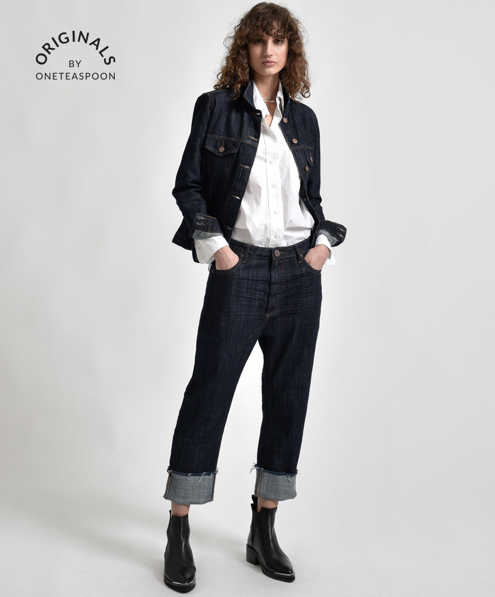 Products ORGANIC RAW BANDIT JEAN BLUE