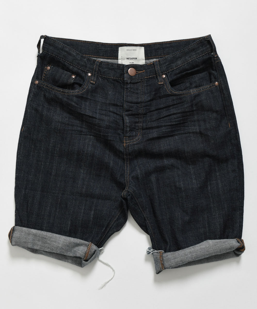Products Organic Raw Bandit Shorts - Raw Indigo