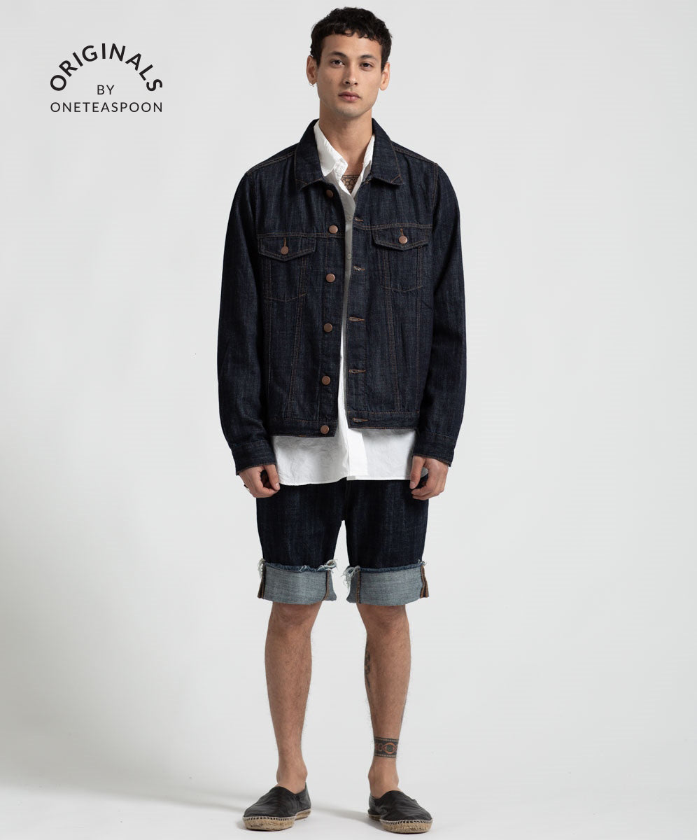Products Organic Raw Bandit Shorts - Raw Indigo