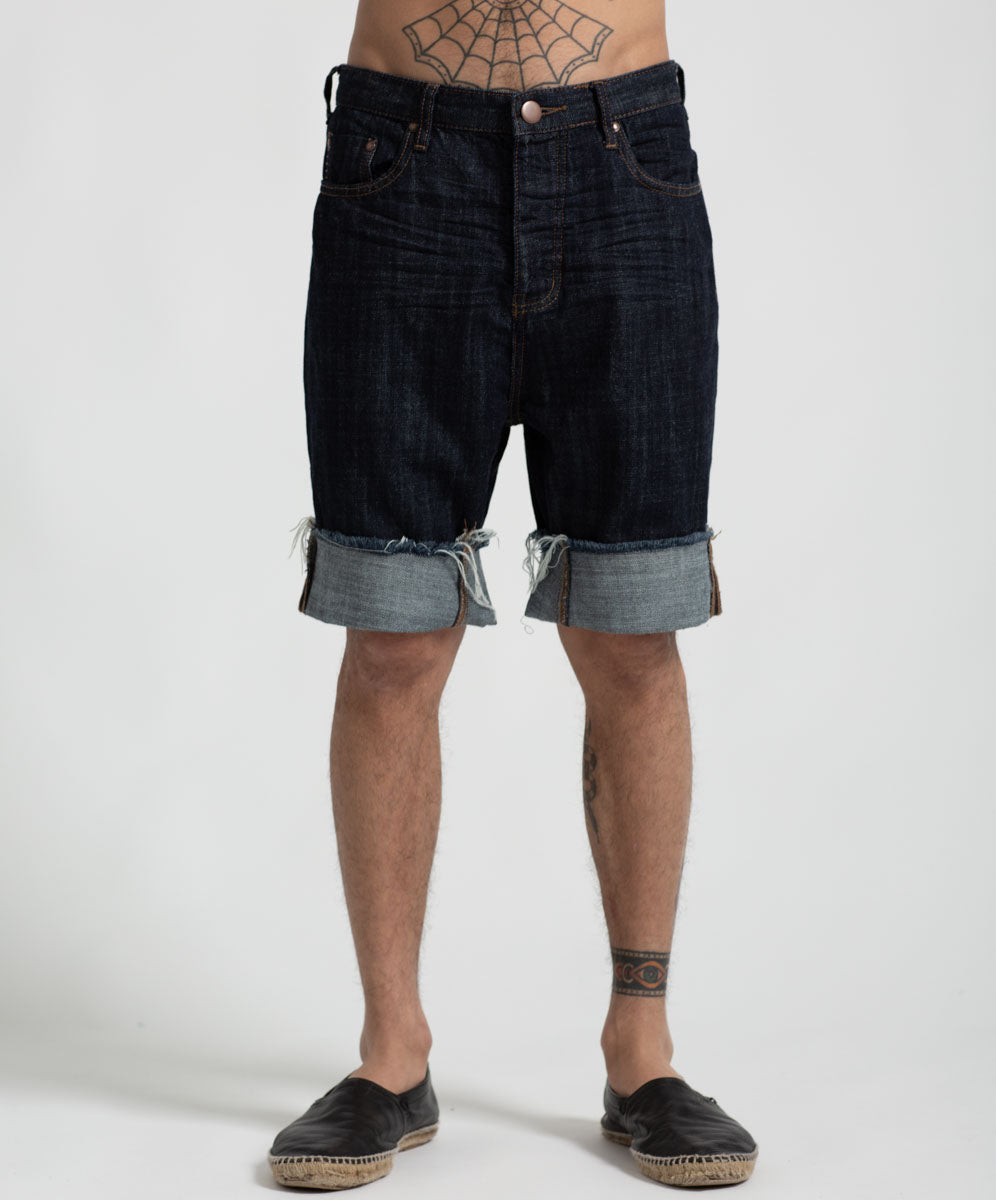 Products Organic Raw Bandit Shorts - Raw Indigo