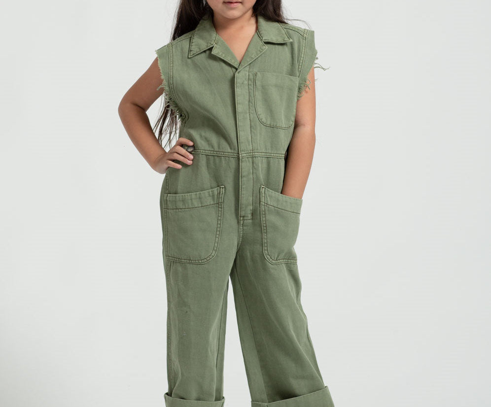 KIDS SAFARI CAMP OVERALLS