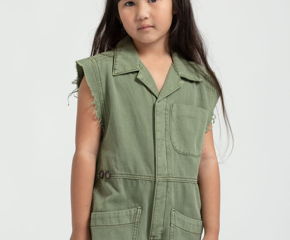 KIDS SAFARI CAMP OVERALLS