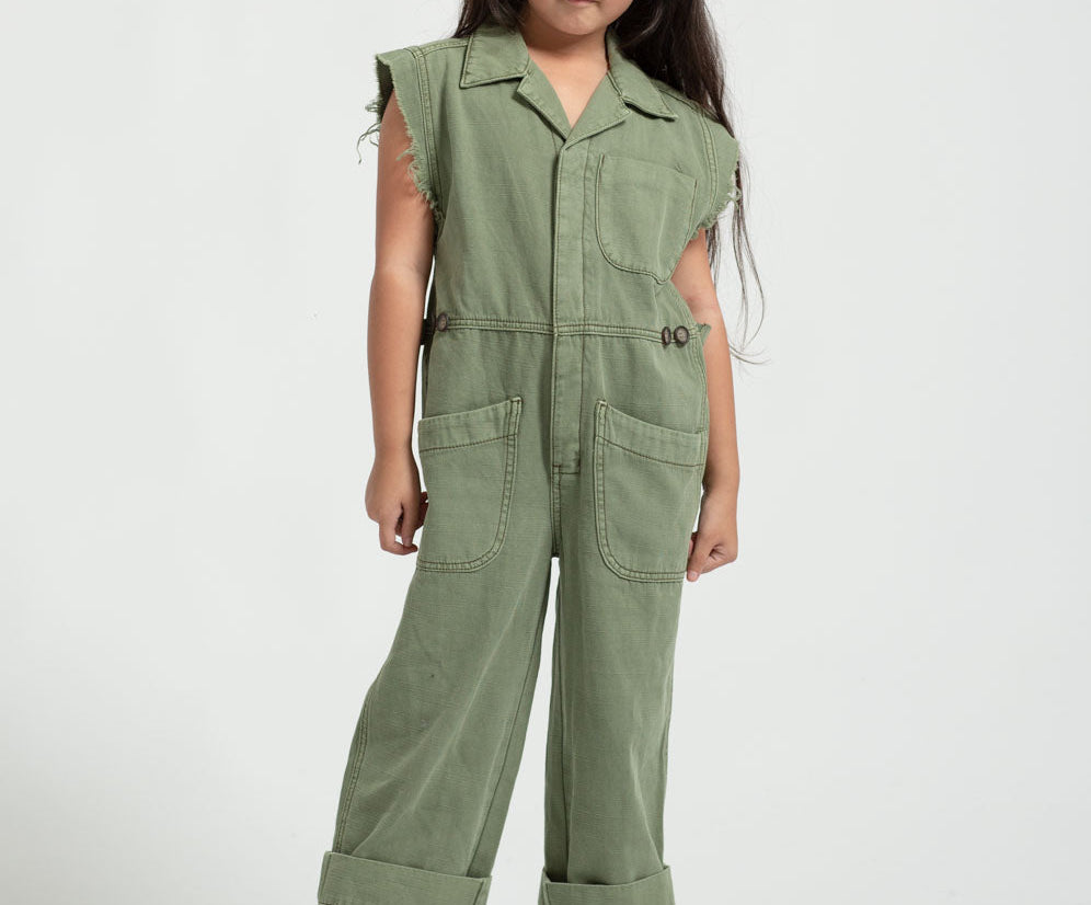 KIDS SAFARI CAMP OVERALLS