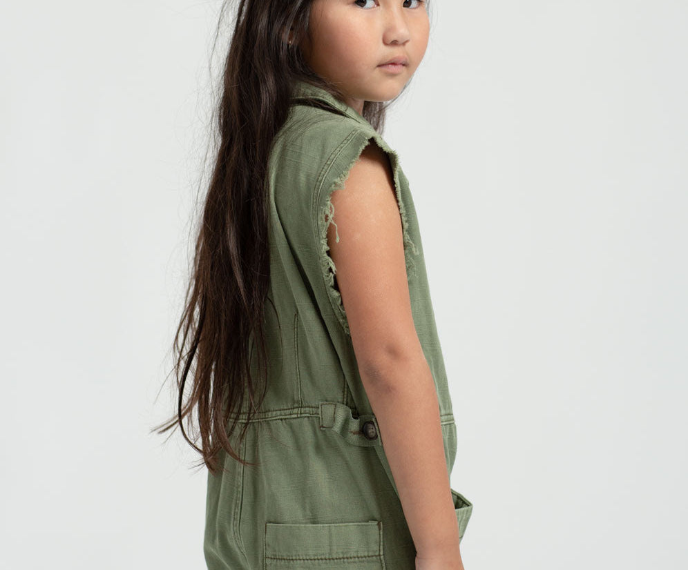 KIDS SAFARI CAMP OVERALLS