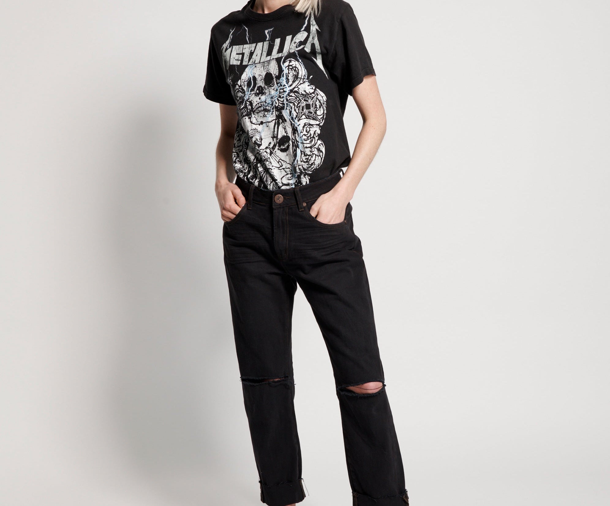 VULTURE AWESOME BAGGIES HIGH WAIST STRAIGHT LEG JE