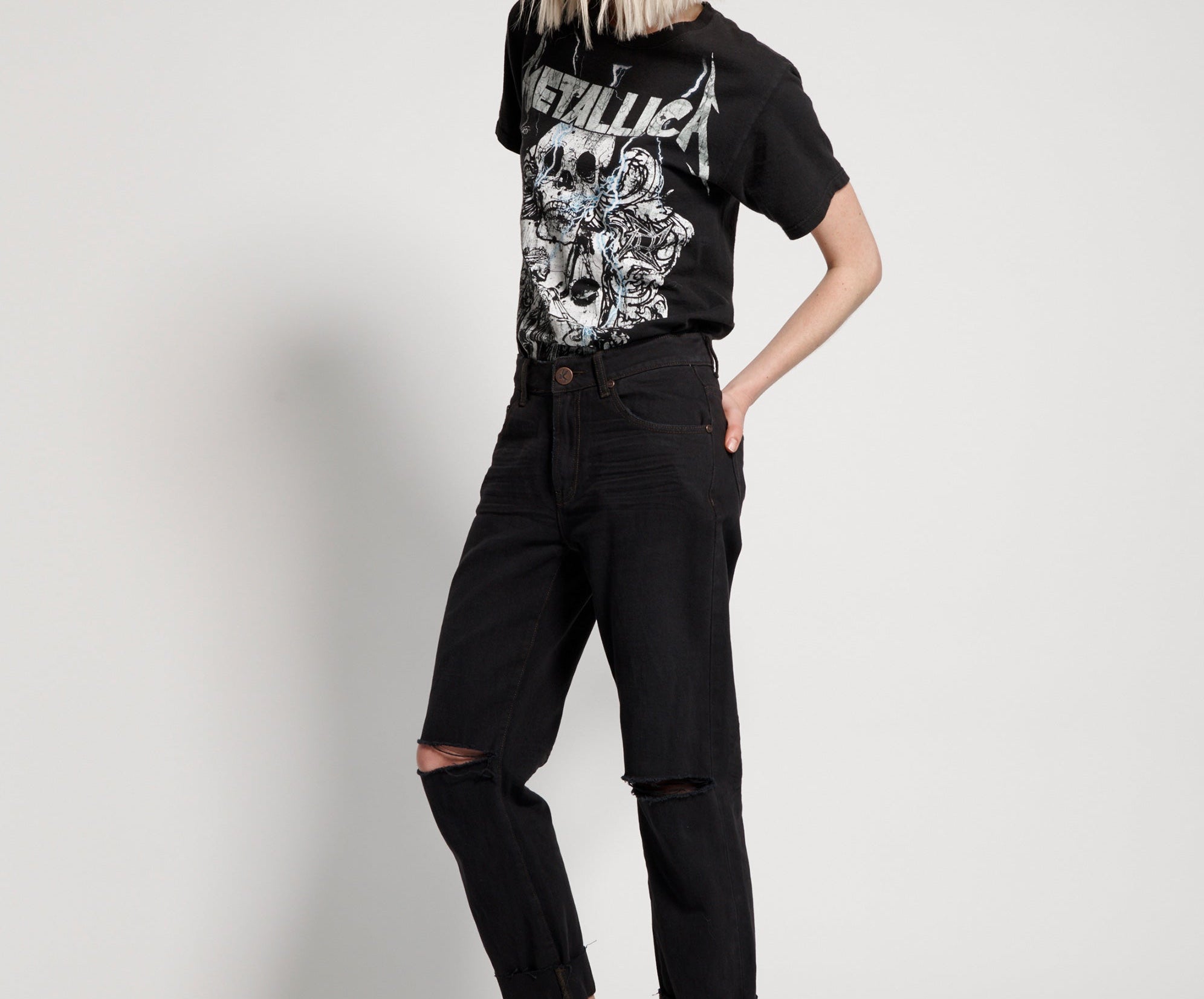 VULTURE AWESOME BAGGIES HIGH WAIST STRAIGHT LEG JE
