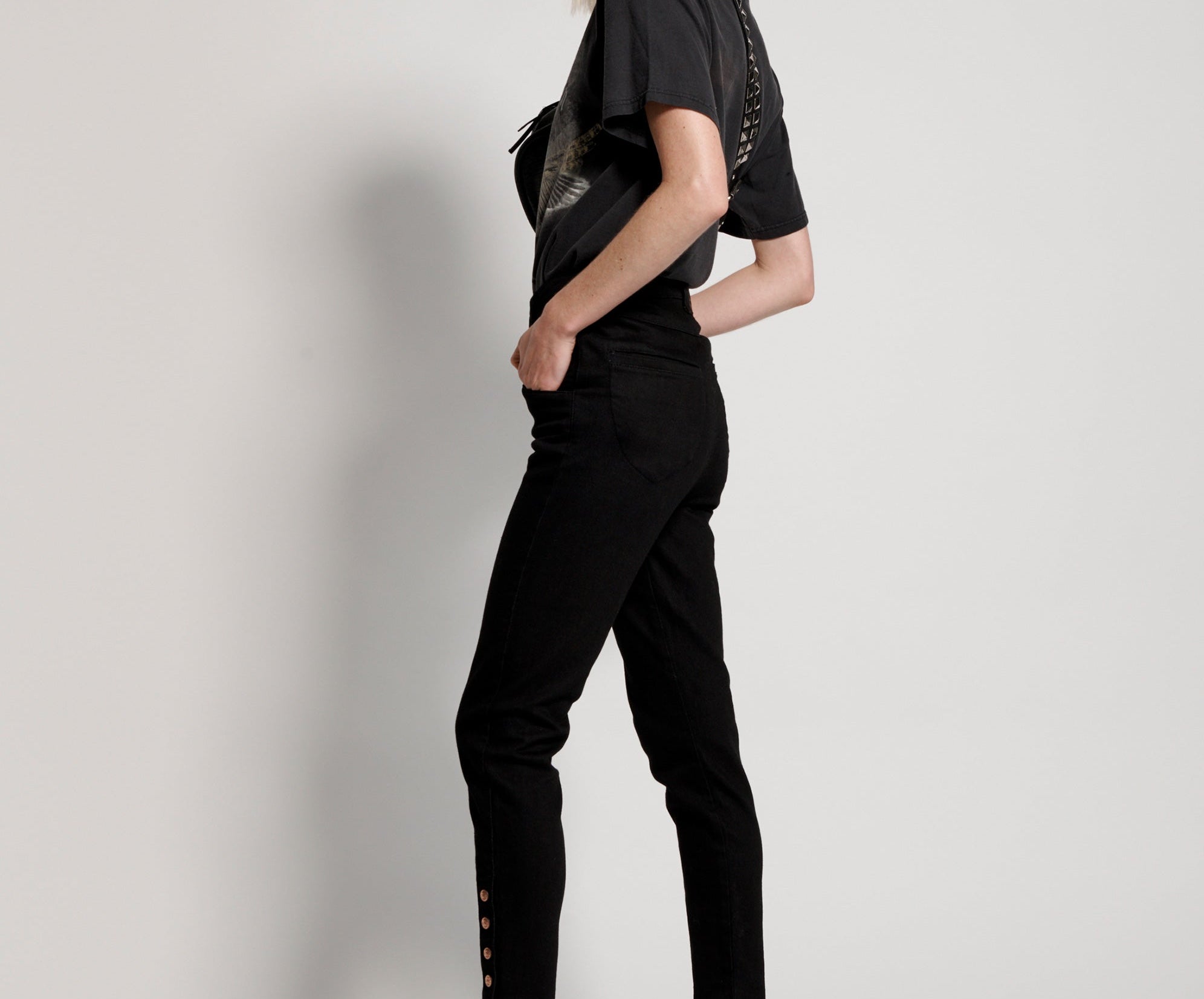 BLACK SWAN PREACHERS HIGH WAIST SKINNY JEAN