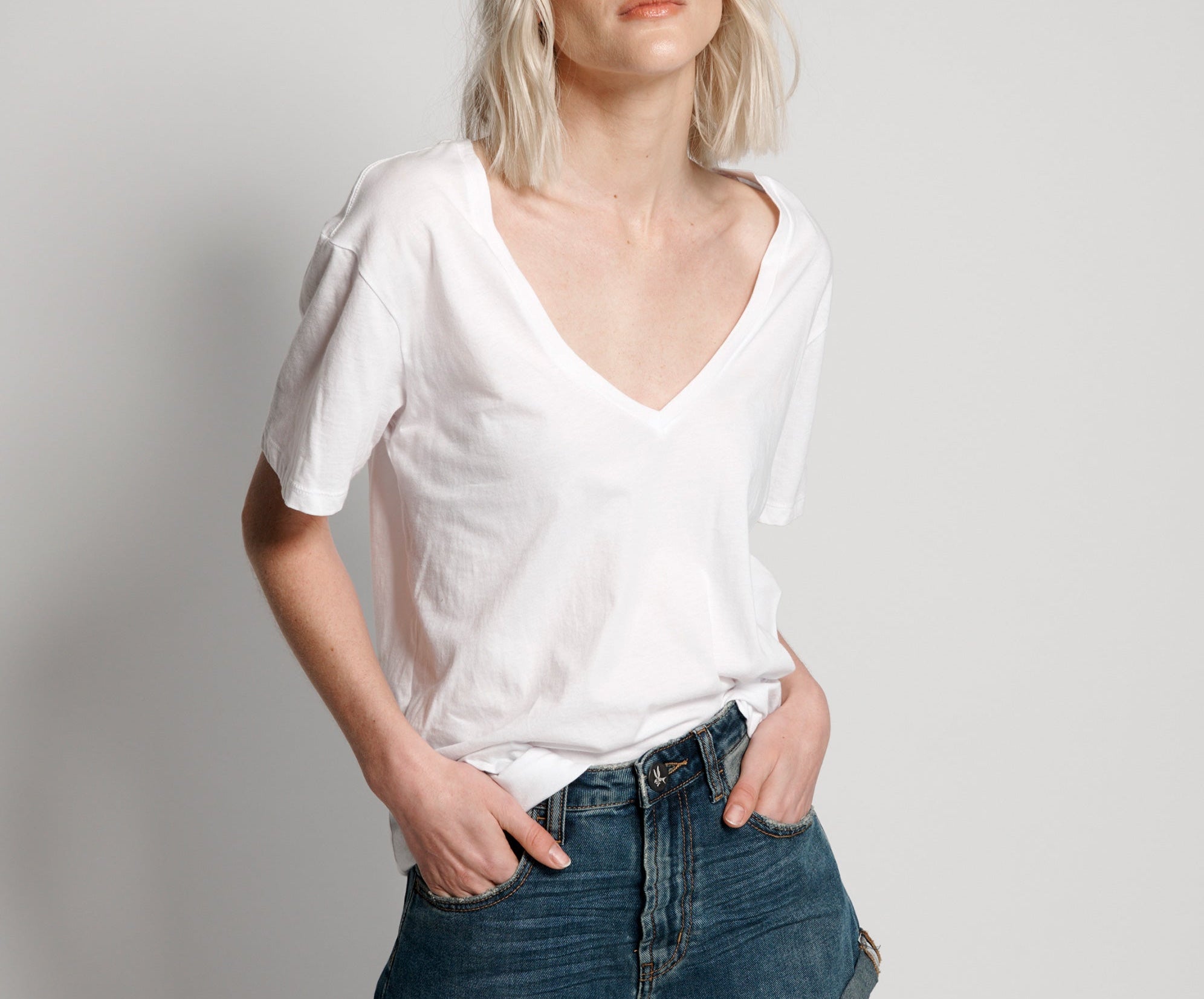 Bandits High Waist Denim Shorts - Dirty Indigo